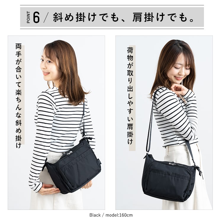waku レディース ショルダーバッグ スマホポシェット ダブル