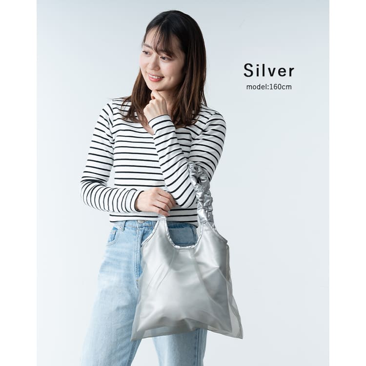 トートバッグ レディース おしゃれ 大人 ギャザーハンドル チュール