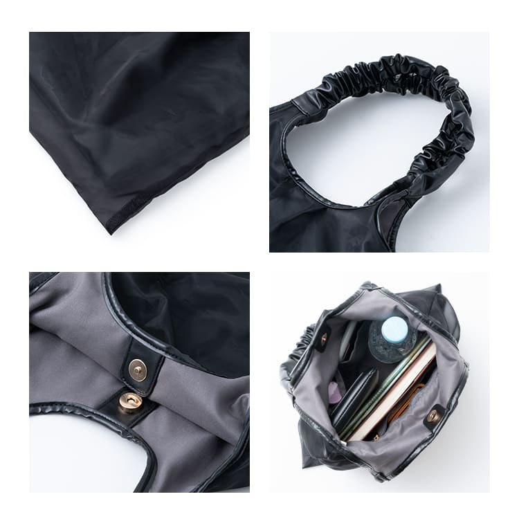 トートバッグ レディース おしゃれ 大人 ギャザーハンドル チュール