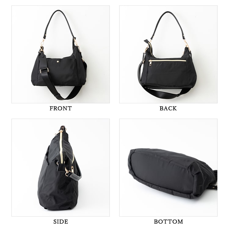 美品D&G 黒 大容量ショルダーバッグ ナイロン g33720760-01.jpg