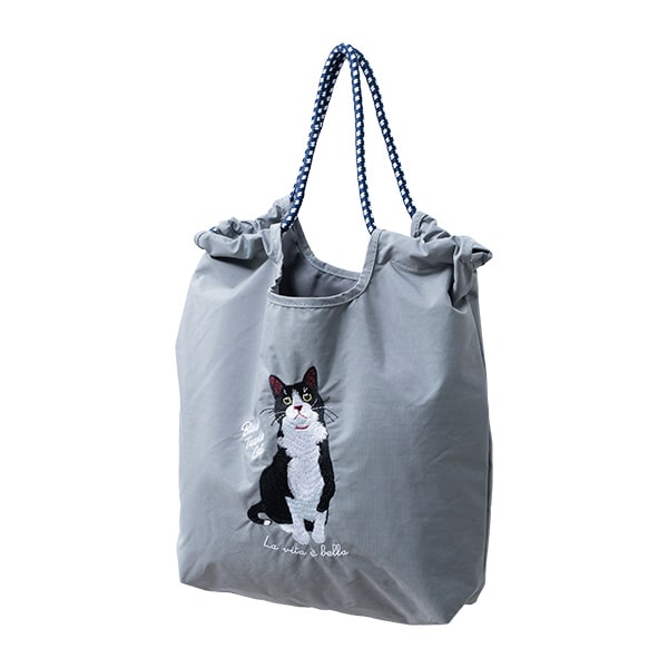 トートバッグ レディース 刺繍 アニマル a4 大容量 軽量 猫 犬 コード