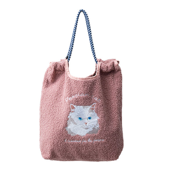 e.e.p アニマル刺繍ボアコードトート