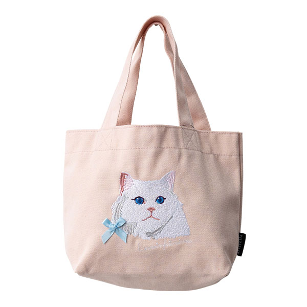 トートバッグ レディース 小さめ おしゃれ かわいい 大人 刺繍 犬 猫