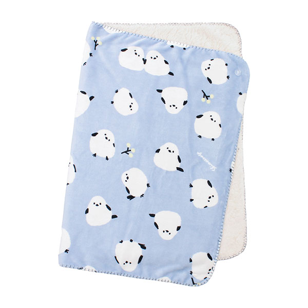 ブランケット ひざ掛け 100×70cm スワンネル 3way ポンチョ ボレロ