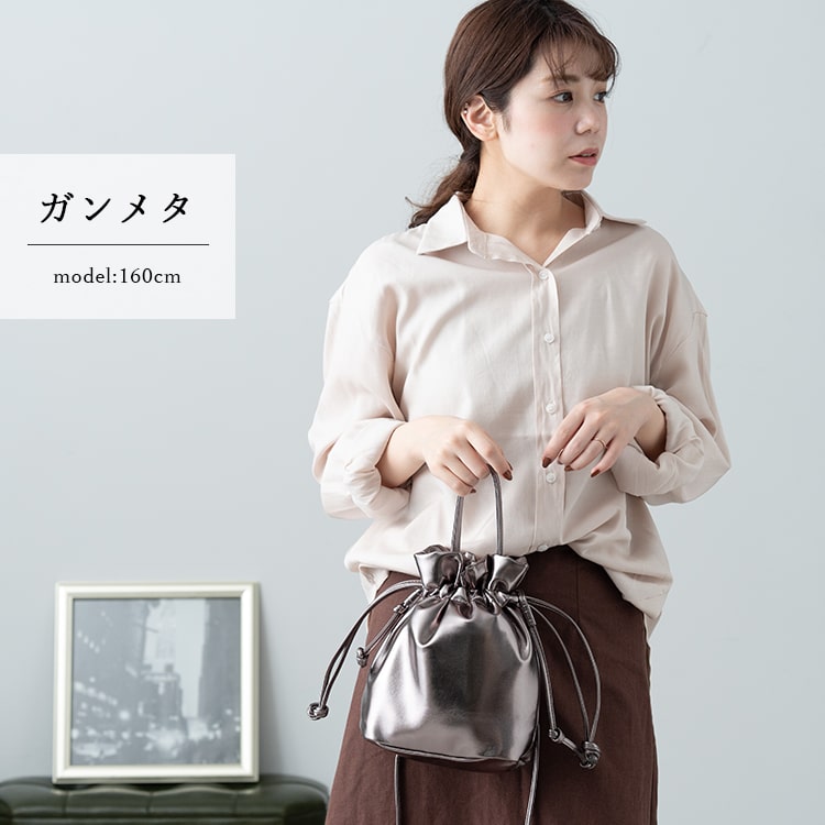 Legato Largo ショルダーバッグ レディース 巾着 小さめ トート