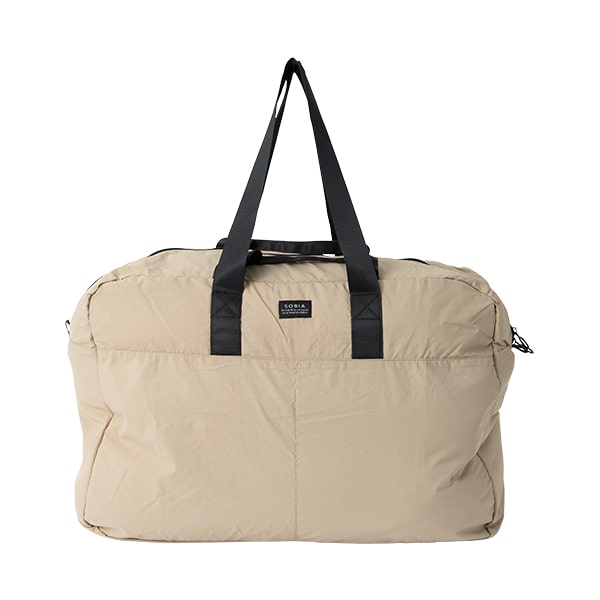 【極美品】Felisi 折りたたみ可能ボストンバッグ ナイロン製 青 × 茶 極美品】Felisi 折りたたみ可能ボストンバッグ ナイロン製 青