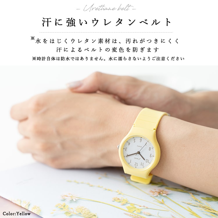 腕時計 レディース シリコン ウレタン ラバーベルト 日本製ムーブメント 軽い 20代 30代 40代 仕事 大人 ブランド 見やすい ギフト 1年間のメーカー保証付き｜kiitos-web｜14
