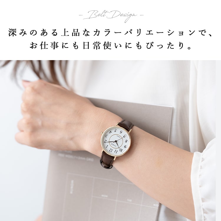 腕時計 レディース メンズ シンプル 合皮ベル...の詳細画像5