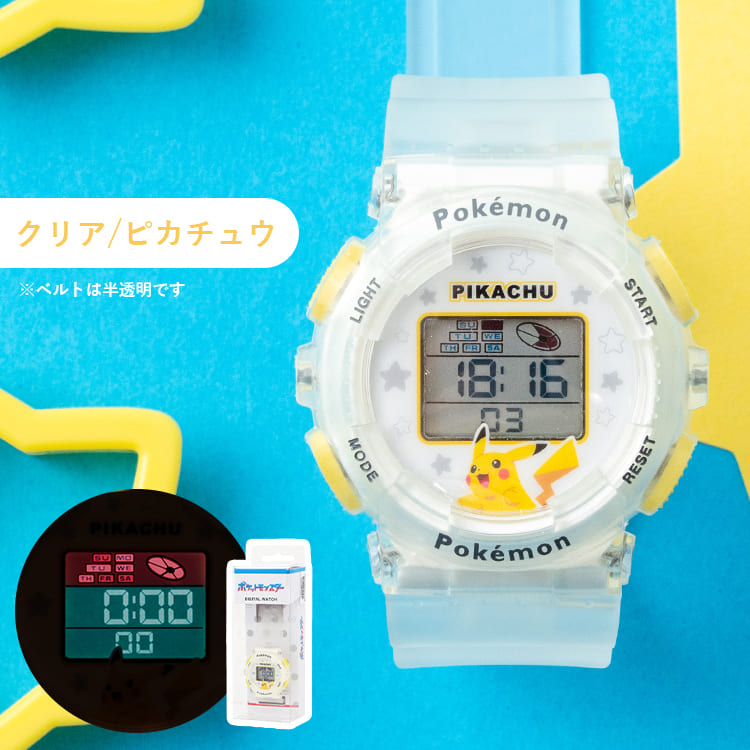 Pokemon（ポケモン） 腕時計 時計 デジタル キッズ レディース