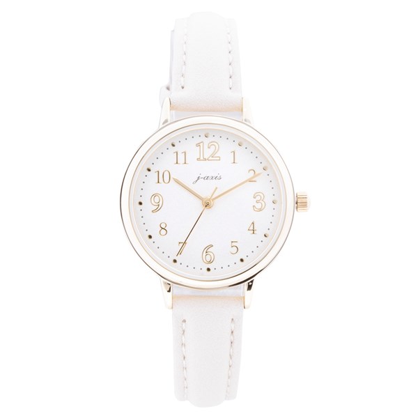 J-AXIS（ジェイアクシス） 腕時計 10気圧防水 レディース ニッケル