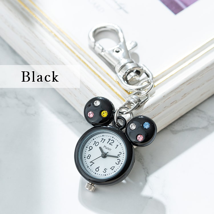 懐中時計 レディース キーホルダー ネズミモチーフ かわいい おしゃれ