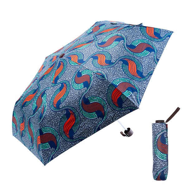 日傘 折りたたみ 軽量 50cm 遮光99.9％ UV 晴雨兼用 アフリカン
