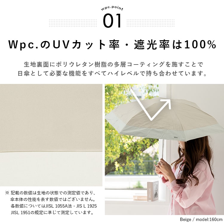 日傘 折りたたみ 超軽量 完全遮光100% U...の詳細画像4
