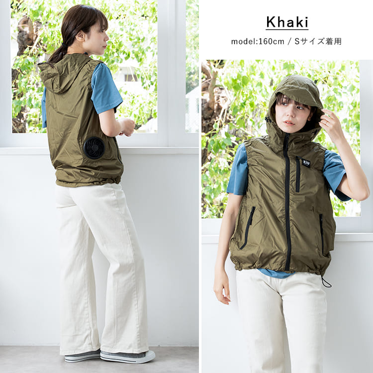 ファン付きベスト おしゃれ KiU キウ 空調服 セット バッテリー エア