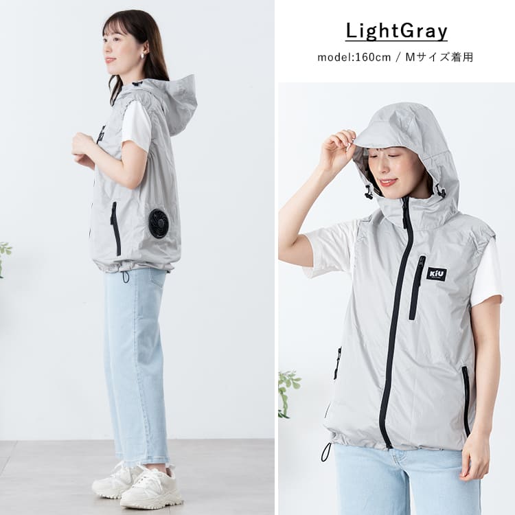 ファン付きベスト おしゃれ KiU キウ 空調服 セット バッテリー エア
