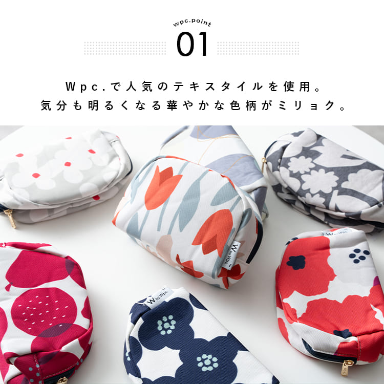 Wpc. ポーチ 撥水加工 レディース Patterns ミニ コスメ 小物