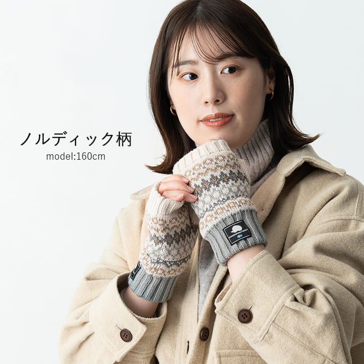 FENDI ベージュ 指なし手袋 ニット imgrc0095024496.jpg