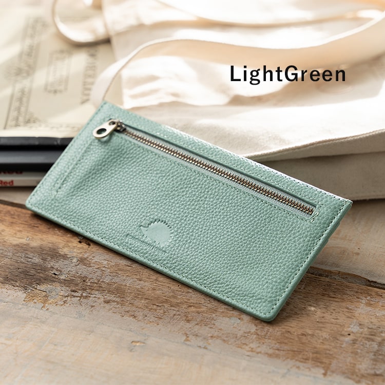 レザーコンパクトミニ長財布『…to・ALIGN_G』「Forest Green」 レザーコンパクトミニ長財布『…to・ALIGN_G』「Forest Green
