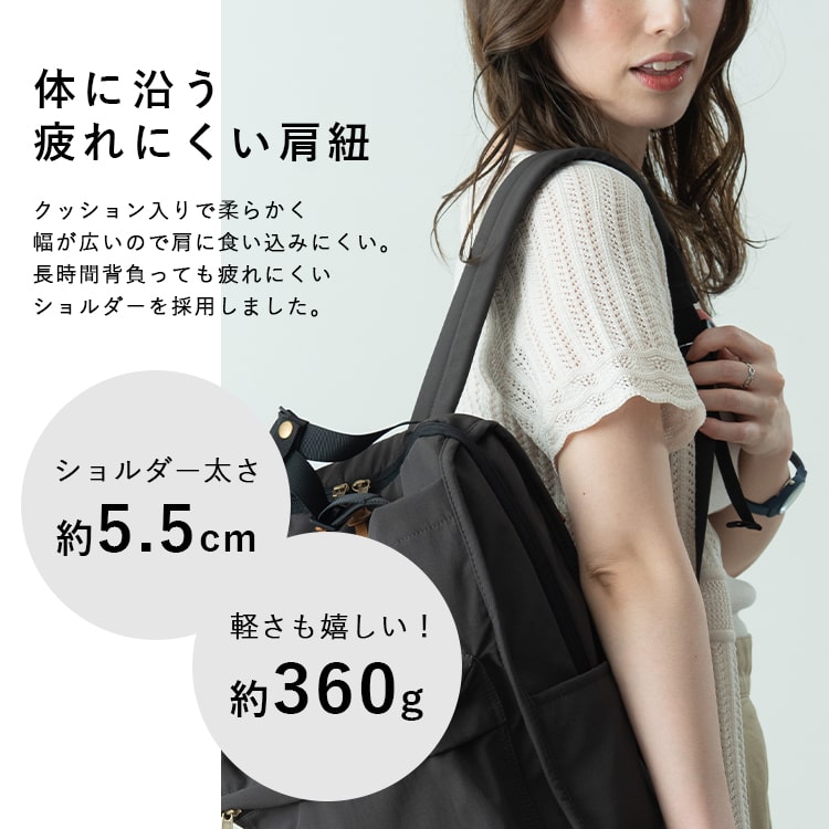 リュック レディース ブランド キッピス 大容量 a4 軽量 撥水 通勤 通学 2way トート 11ポケット 背面ポケット マザーズバッグ おしゃれ ギフト 爆買 関連画像4