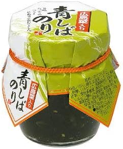 海苔佃煮と漬物のコラボ 広島菜入り青しばのり 160ｇ × 10本 瓶　常温　まとめ買い　お得