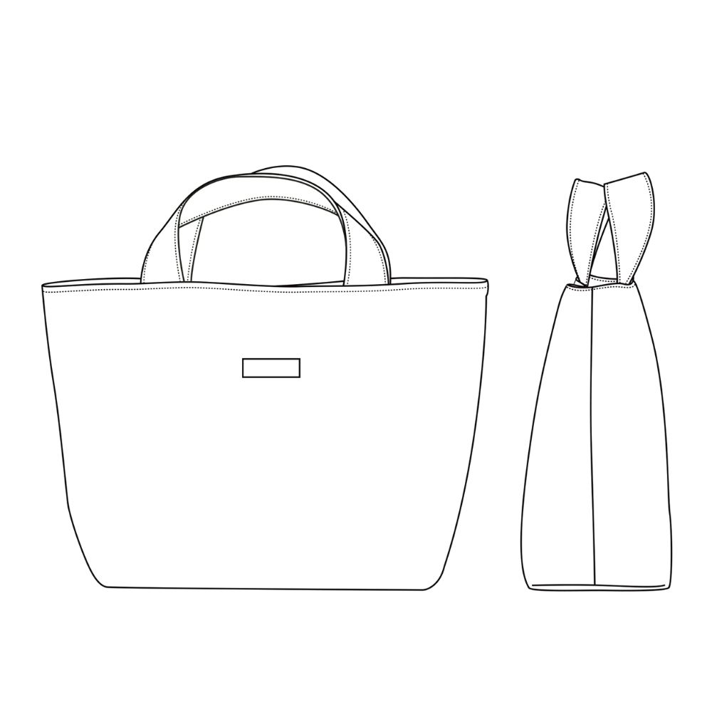 型紙 縫い代付き B5サイズのママトートバッグの型紙 商用可能｜kijimarustore｜02
