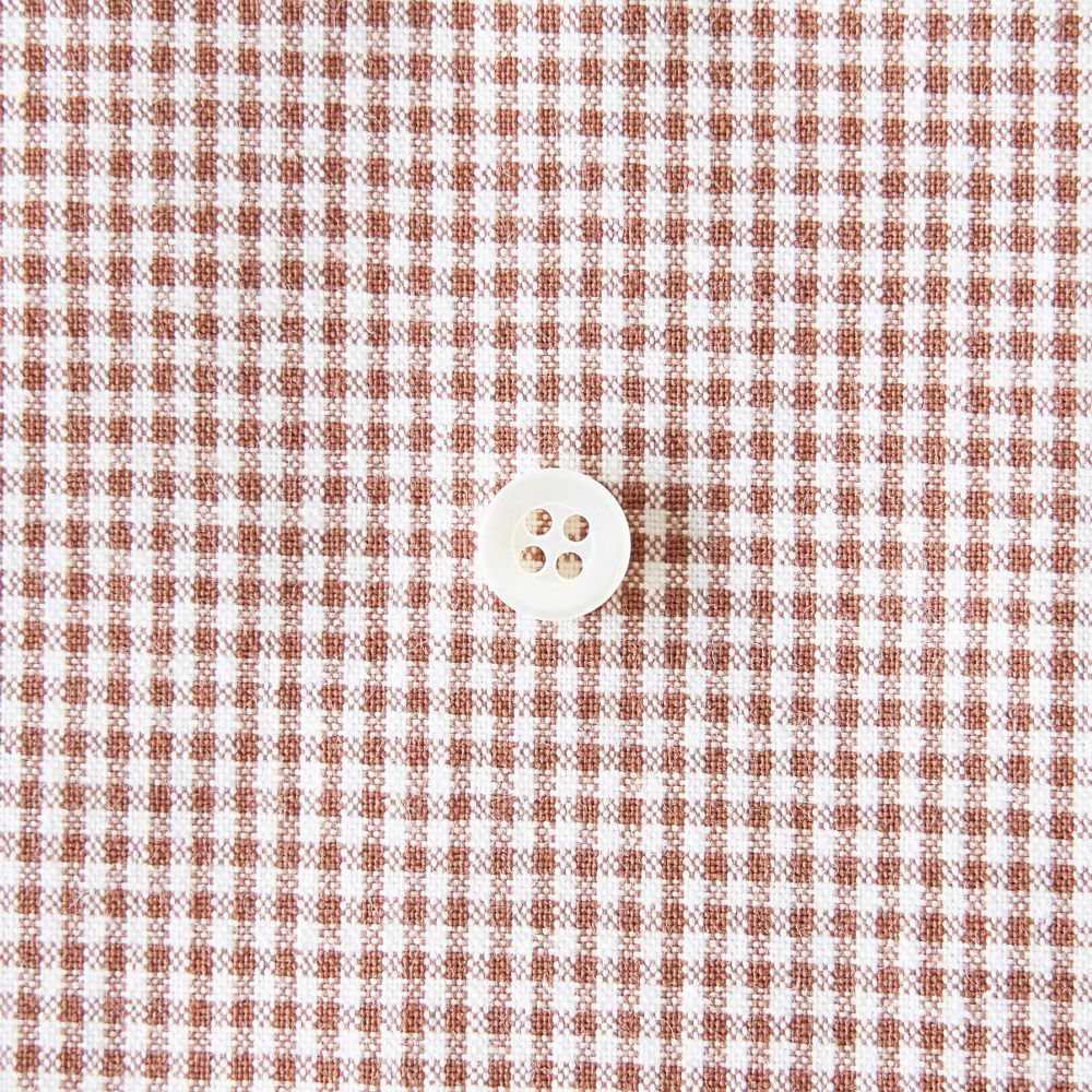 1.5mm ギンガムチェック 生地 綿ポリダンガリー 布 日本製 110cm
