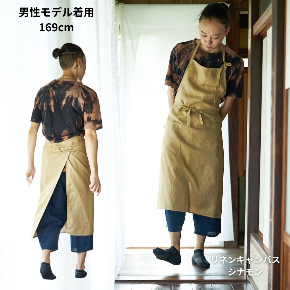 型紙 縫い代付き 後ろまで布がある大人用エプロンの型紙 メール便5個まで 商用可能 関連画像4