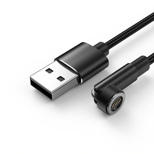 3in1 急速充電対応 マグネット充電ケーブル 2m 黒 赤 銀 先端チップ３種類付 Lightning(iphone) MicroUSB  type-c タイプC 磁気 磁石 着脱式 断線防止