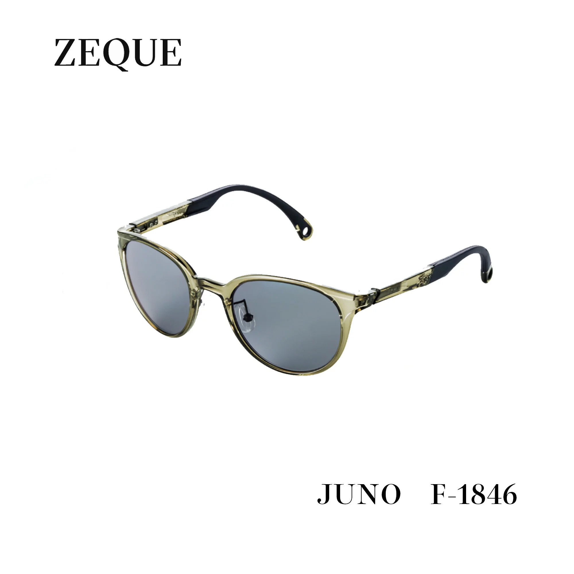 Zeque by ZEAL OPTICS Juno ジュノ クリアオリーブ トゥルービュー F 