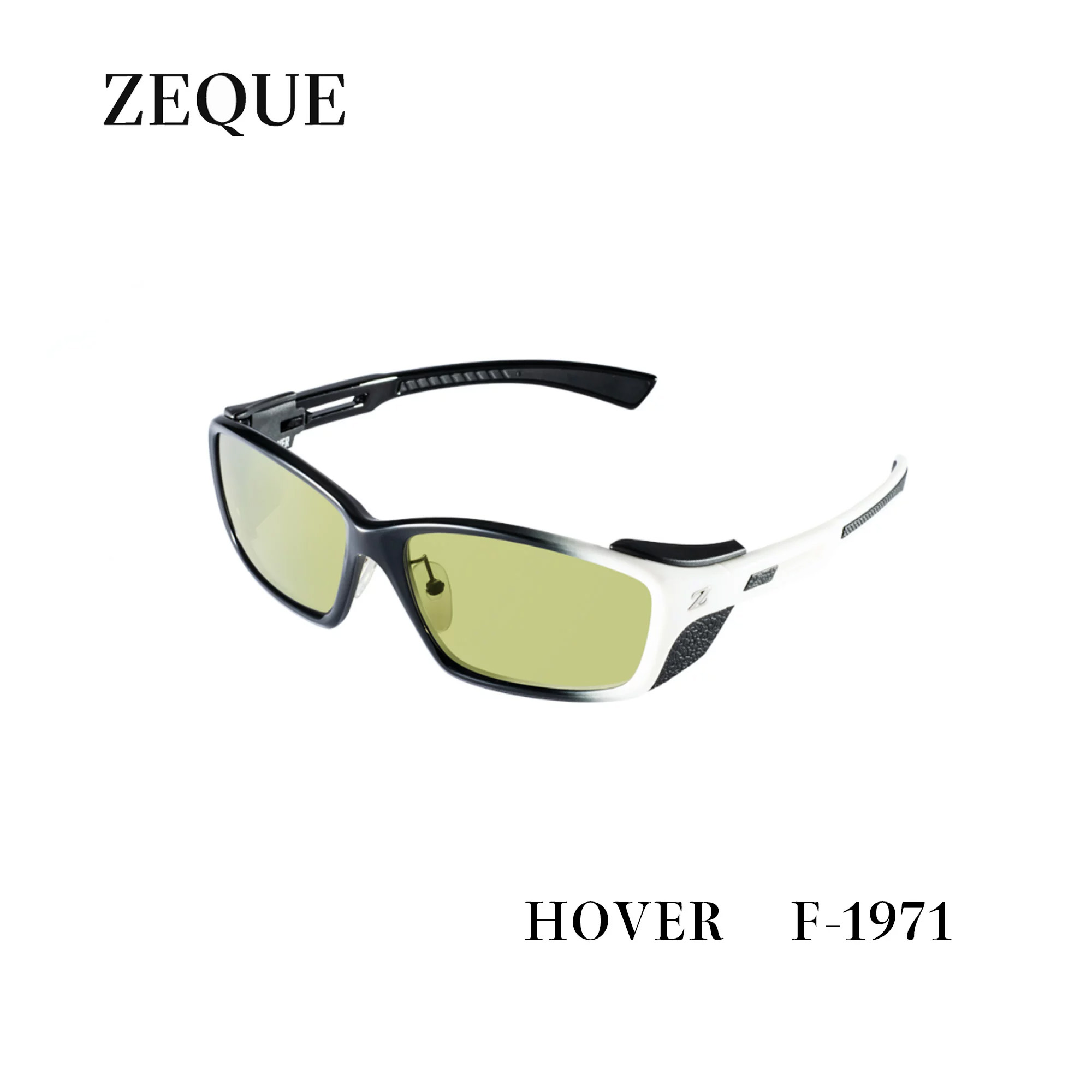 HOVER■BLACK / WHITE GRADATION・EASE GREEN　F-1971・偏光サングラス　 Zeque/ゼクー ZEAL  OPTICS 　グレンフィールド　タレックス　マリンレジャー