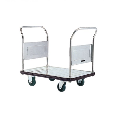 【直送品】 花岡車輌 ステンレス製台車 ダンディ SA-LD 両ハンドル式 【特大・送料別】
