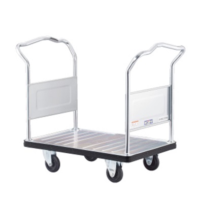 【直送品】 花岡車輌 スチール台車 ダンディ UDA-LD6 固定両ハンドル式・6インチキャスター 【特大・送料別】