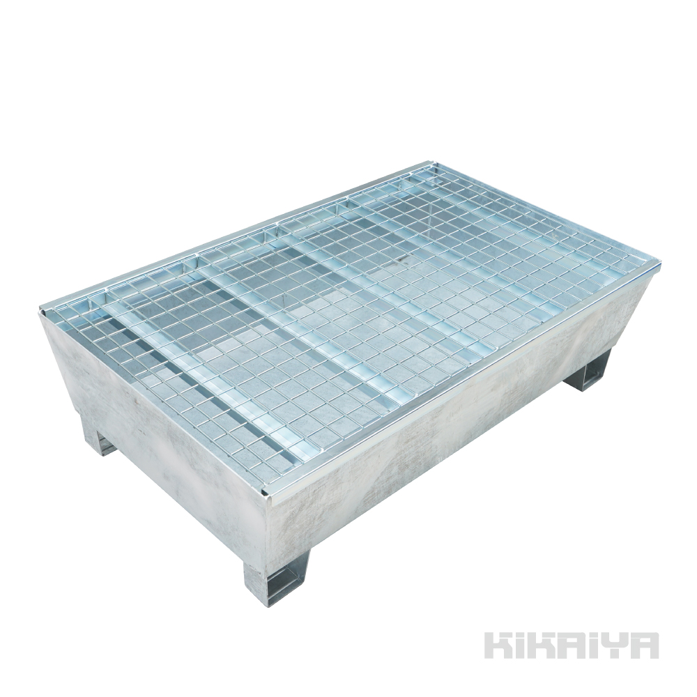 KIKAIYA ドラム缶トレイ 格子付 ドラム缶スピルパレット