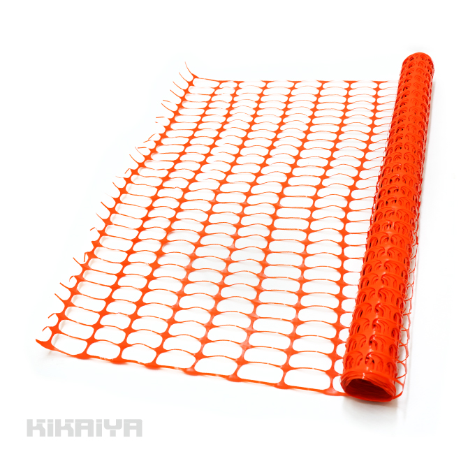 KIKAIYA ネットフェンス 約1.2m×30m オレンジ HDPE 長持ち