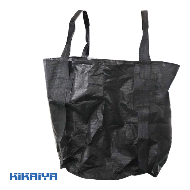 KIKAIYA フレコンバッグ コンテナバッグ ブラック 10枚セット 丸型 耐荷重1000kg トン袋 （個人様は追加送料）