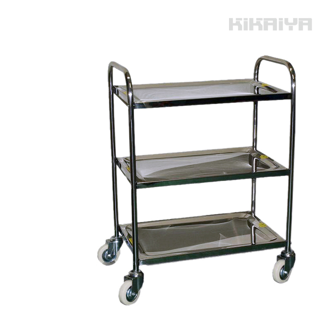 ツールワゴン 3段 キャスター付き ステンレス キッチンカート 200kg キッチンワゴン 業務用 KIKAIYA | KIKAIYA