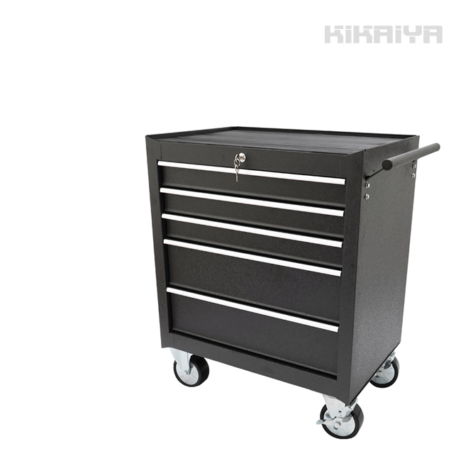ローラーキャビネット5段 リンクル塗装 ロールキャビネット ツールボックス 工具箱 ツールキャビネット KIKAIYA