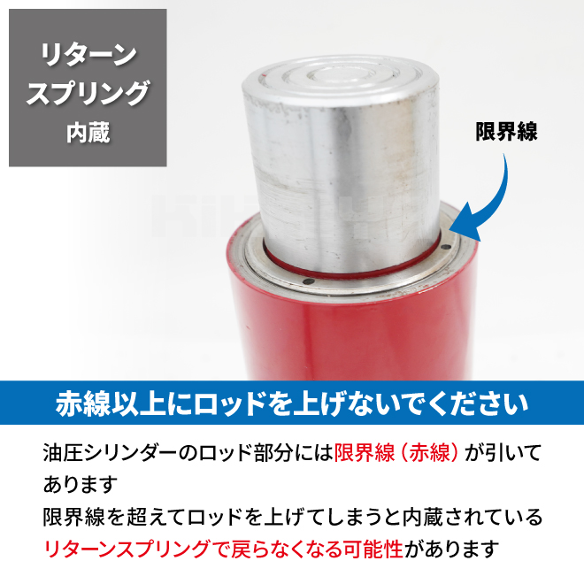 油圧 シリンダー 20トン 使用油量145cc リターンスプリング内蔵 小型 軽量 油圧工具 KIKAIYA : yps-20 : KIKAIYA-MAX  - 通販 - Yahoo!ショッピング