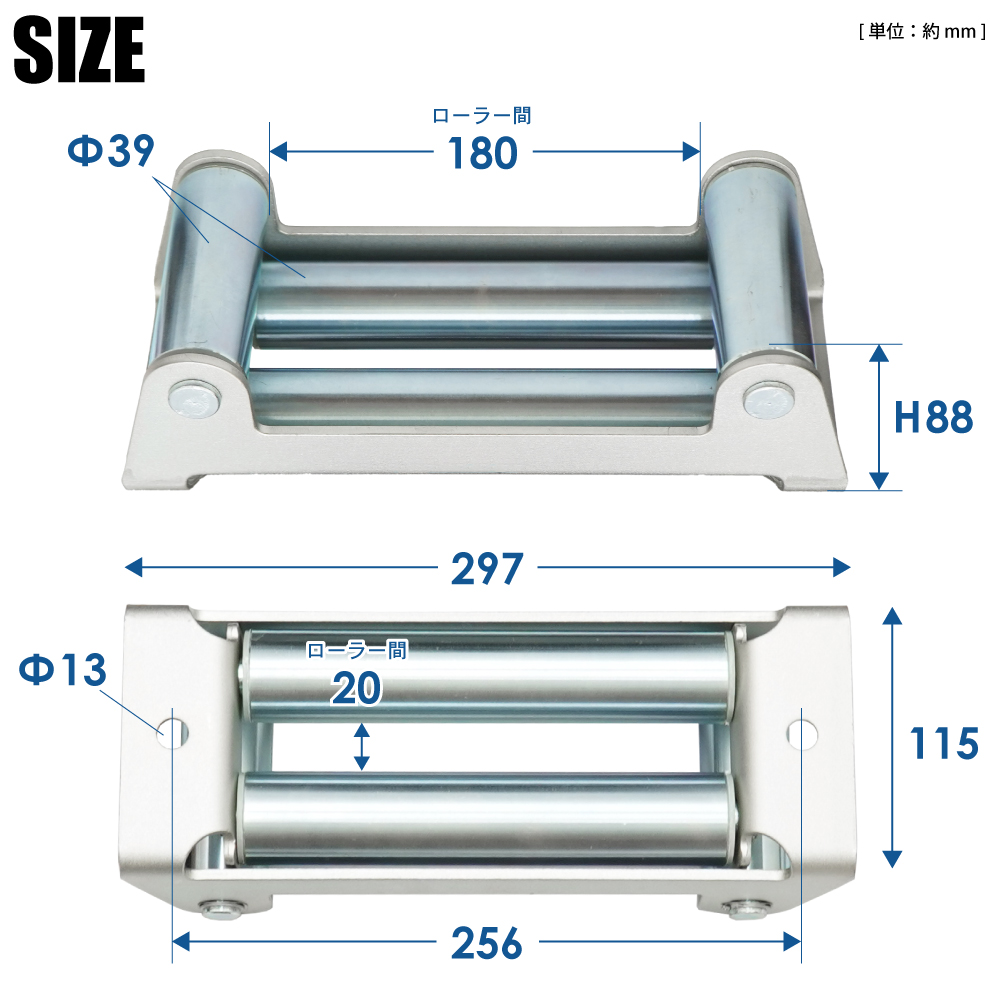KIKAIYA（キカイヤ） 四方向ローラー（大）ワイヤーフェアリード