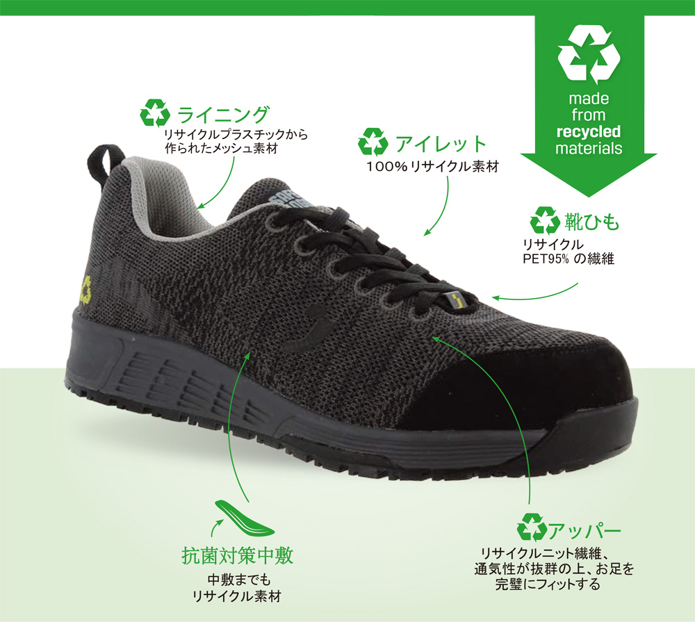 SAFETY JOGGER 安全靴 軽量 セーフティーシューズ 高耐久 リサイクル