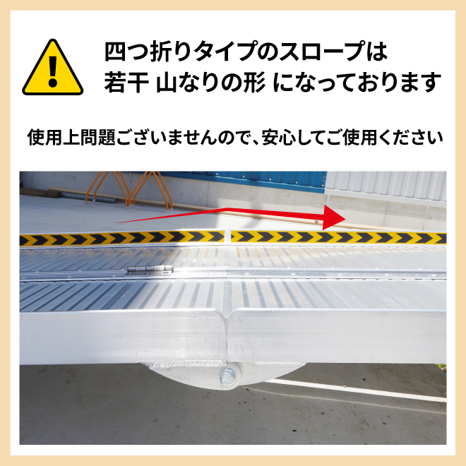 車いす用スロープ 1520mm アルミスロープ 滑り止め 傷つき防止 ゴム