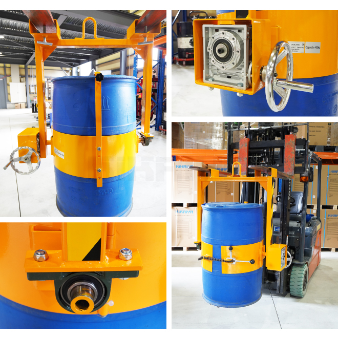 KIKAIYA（キカイヤ） ドラム缶反転吊り具 ギアボックス付 ドラムチルト