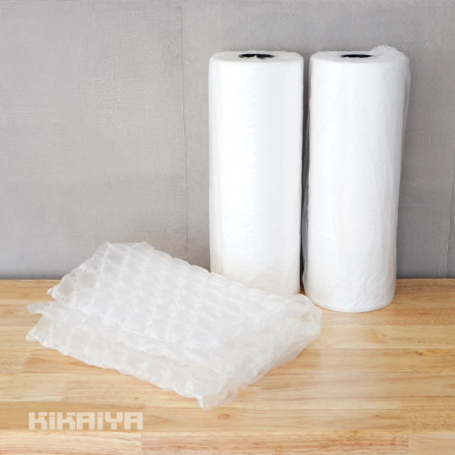 KIKAIYA　エアークッション　フィルム　2本入　緩衝材　20μｍ　梱包材　エアークッションメーカー用　ロール　320×400mm　バブル型　280M巻