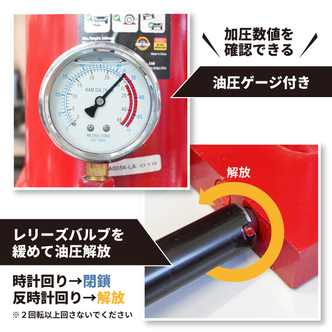 油圧ジャッキ 32トン ダブルポンプ 260-420mm ボトルジャッキ ダルマ