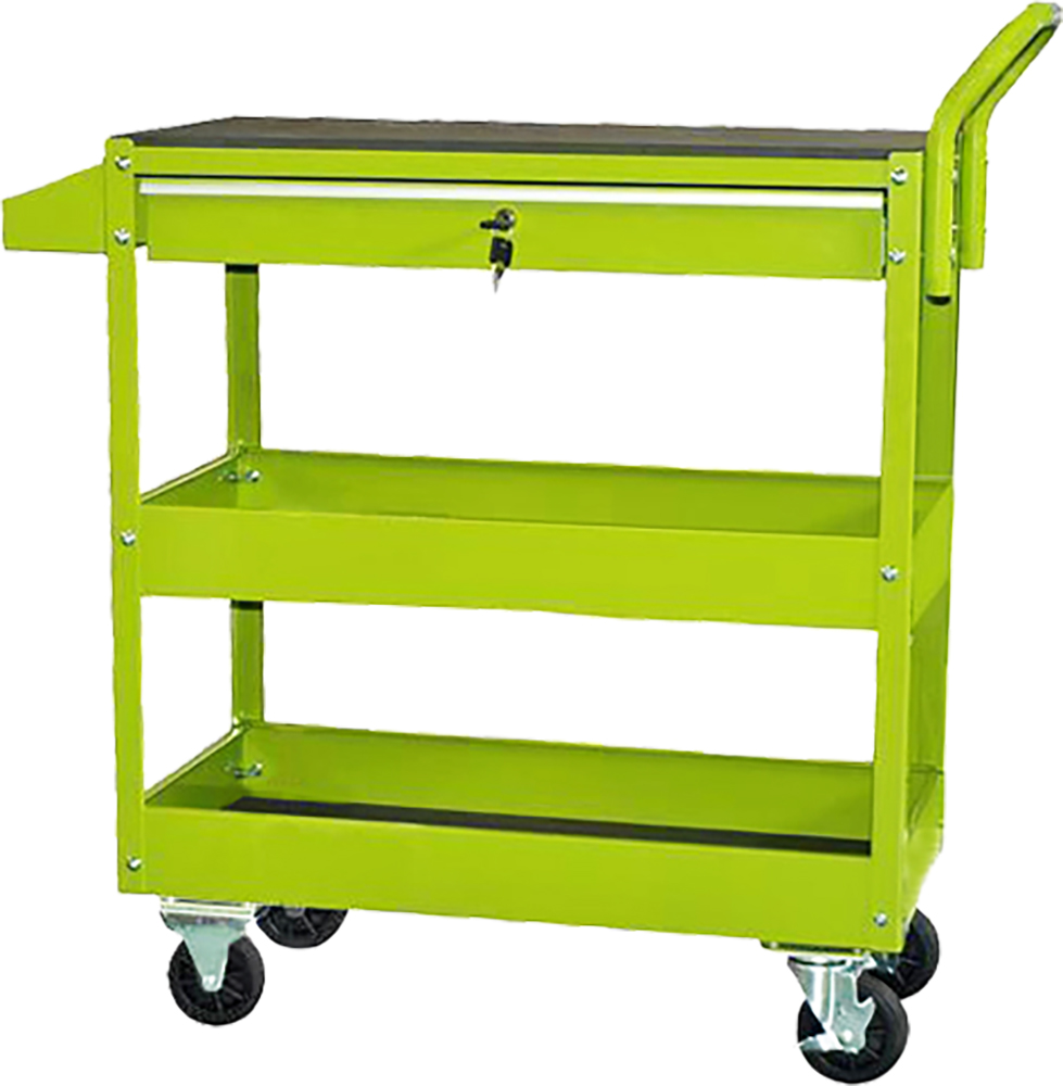 KIKAIYA（キカイヤ） ツールワゴン 3段 キャスター付き ライトグリーン