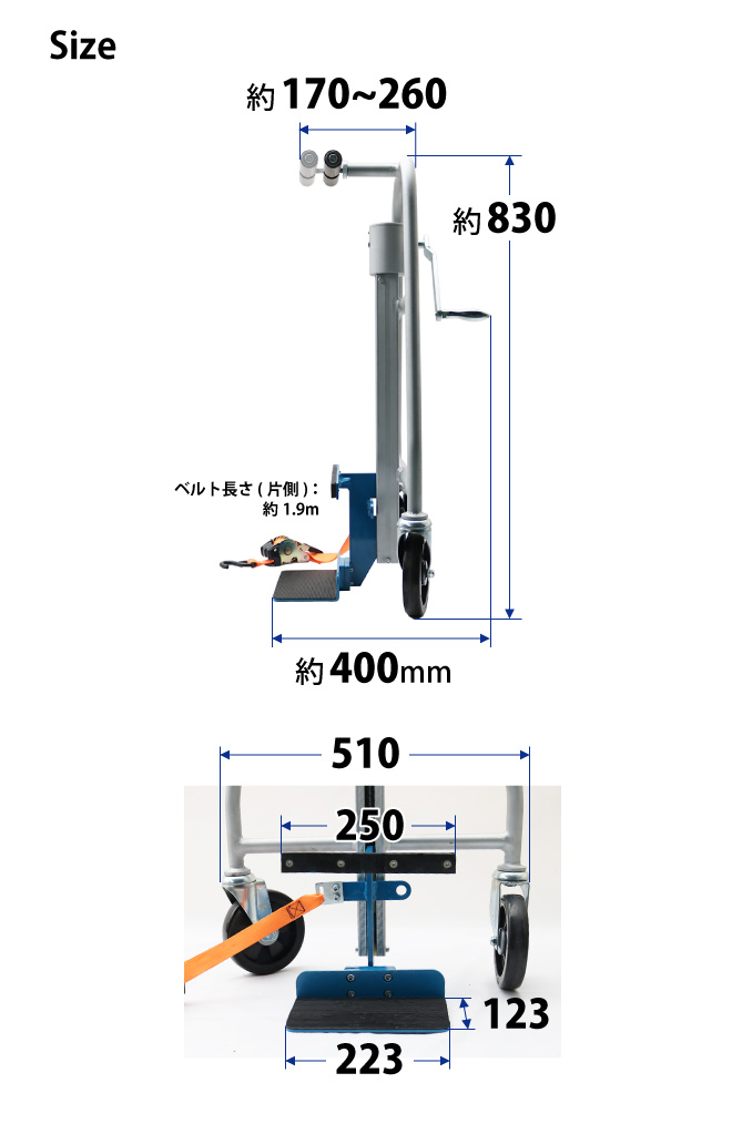 リフティングローラー 家具移動台車 250kg×2個セット 最大積載荷重500kg 自動販売機 重量物ジャッキアップ（個人様は別途送料）KIKAIYA