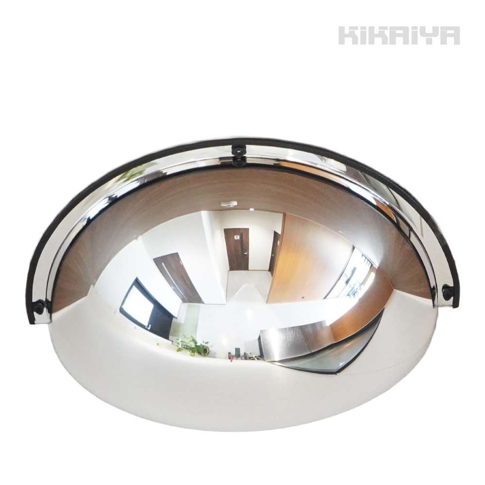 KIKAIYA（キカイヤ） ハーフドームミラー 600mm 180° アクリル T字路