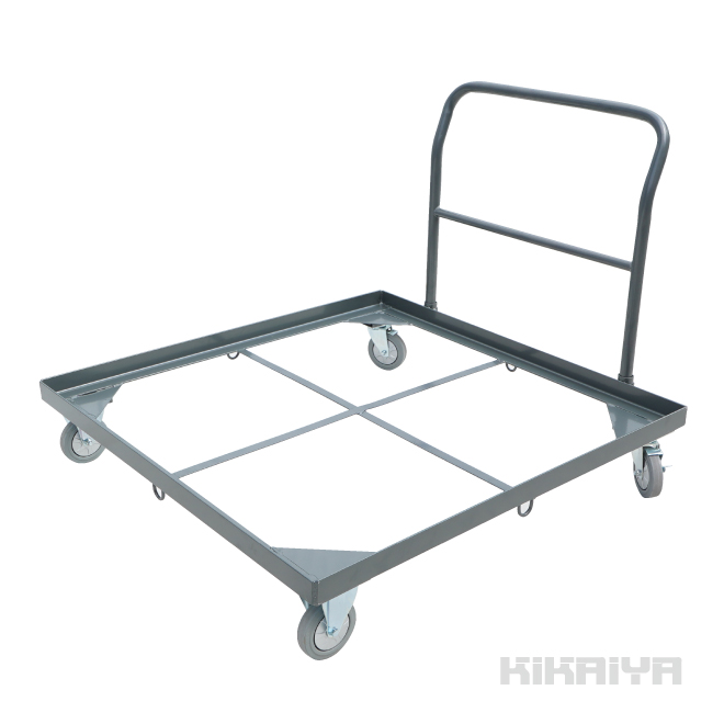 KIKAIYA パレット 台車 大型 1100×1100 均等荷重350kg ハンドル付 ブレーキ付キャスター 移動 : plh-1 :  kikaiya - 通販 - Yahoo!ショッピング