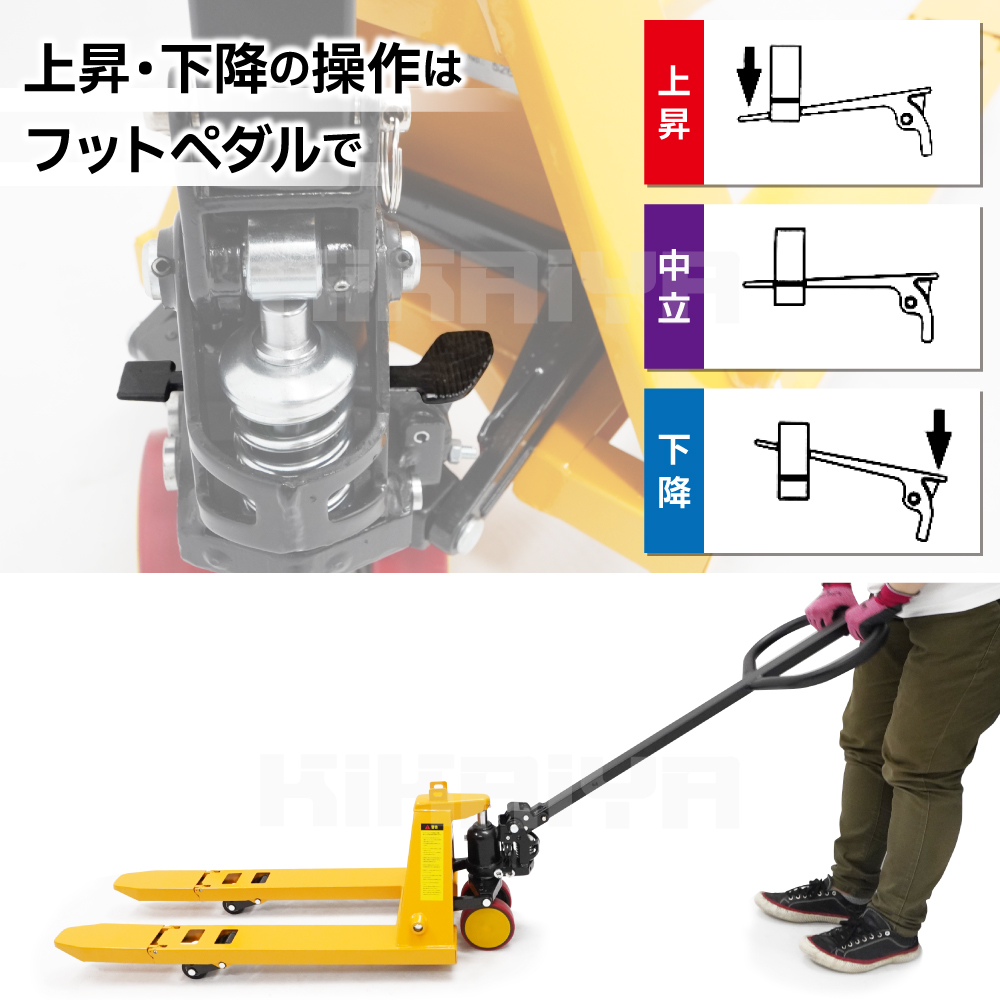 ミニハンドリフト 500kg 折りたたみ式 軽...の詳細画像4