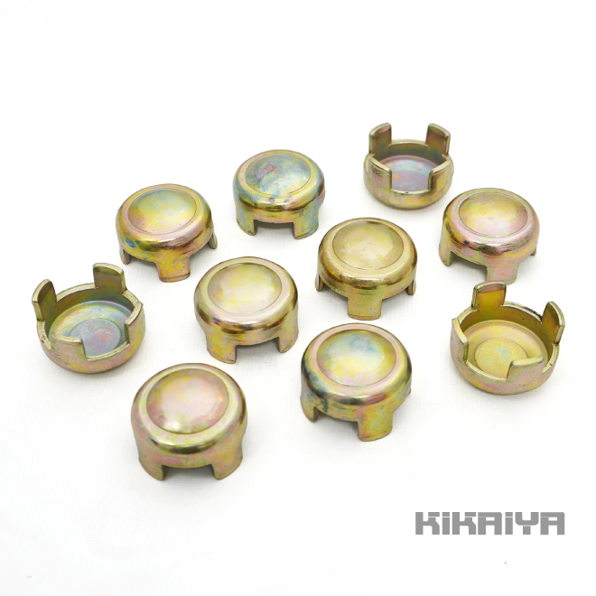 単管 打ち込み ヘッド Φ48.6mm 単管パイプ用 10個セット 座金型 資材 キャップ KIKAIYA｜kikaiya